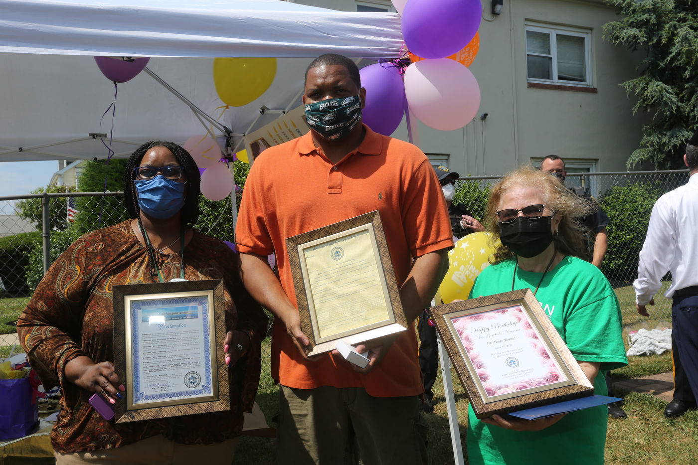 Gertrude Newsome turns 107